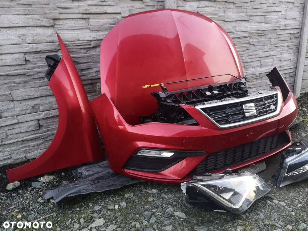 Seat LEON 3 III 5F FR CUPRA 2018r BORDOWY LX01 lub BIAŁY LS9R PRZÓD MASKA zderzak błotniki DRZWI - 2