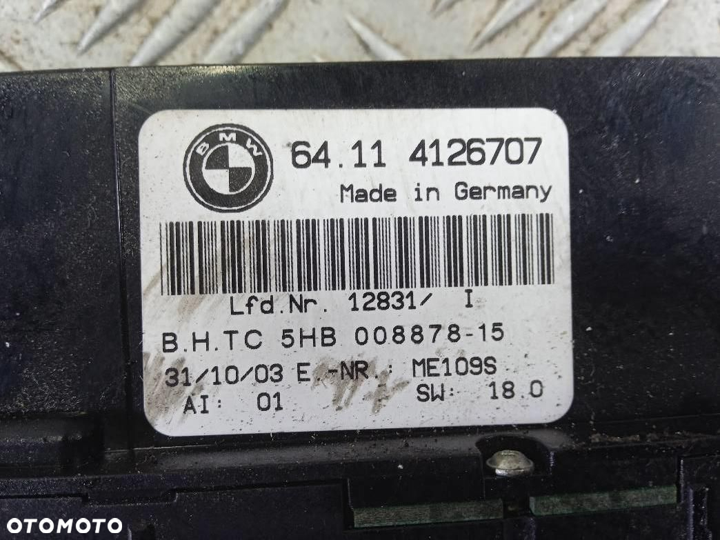PANEL NAWIEWU KLIMATYZACJI BMW E4664.114126707 - 3