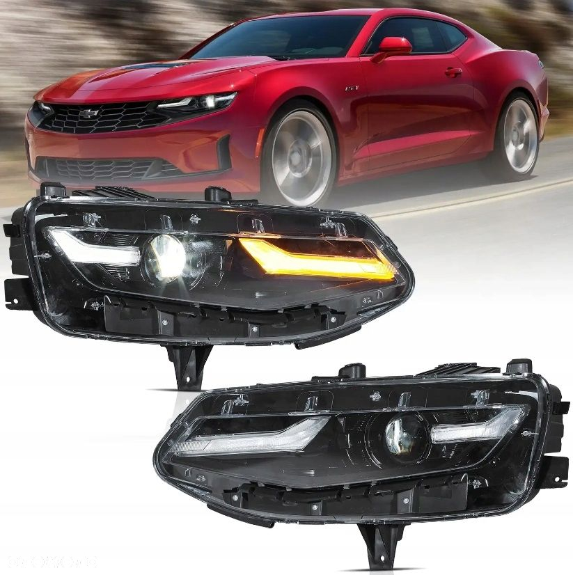 Reflektor Lampa kpl Vland Led Neon Tuning Chevrolet Camaro VI 6 2019- Lift - 2