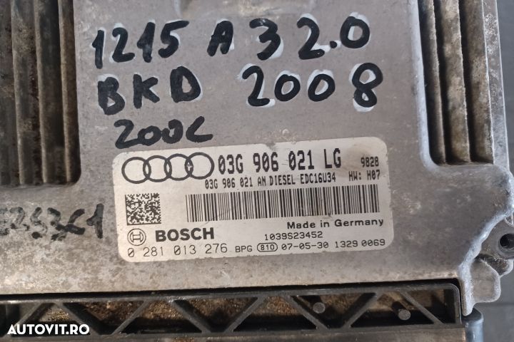 Calculator motor ECU 03G906021LG 0281013276 - 2.0 BKD 03G906021LG 028 - 3