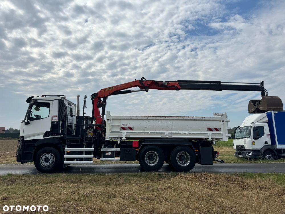 Renault RENAULT C 380 / 6x4 / WYWROTKA + HDS PALFINGER 17.001 / HYDROBURTA / EURO 6 / STEROWANIE RADIOWE - 4