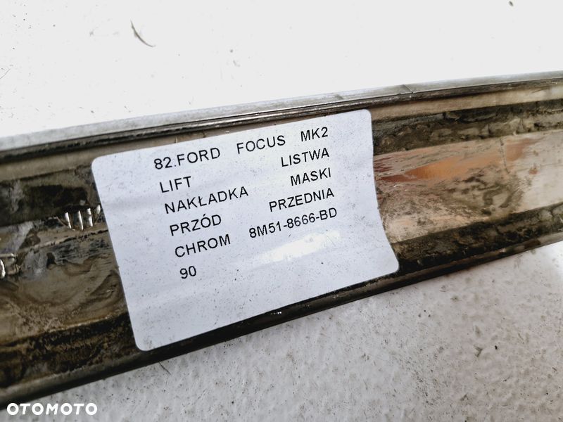 ford focus 2 ii mk2 lift listwa nakładka maski przód przednia chrom 8m51-8666-bd - 5