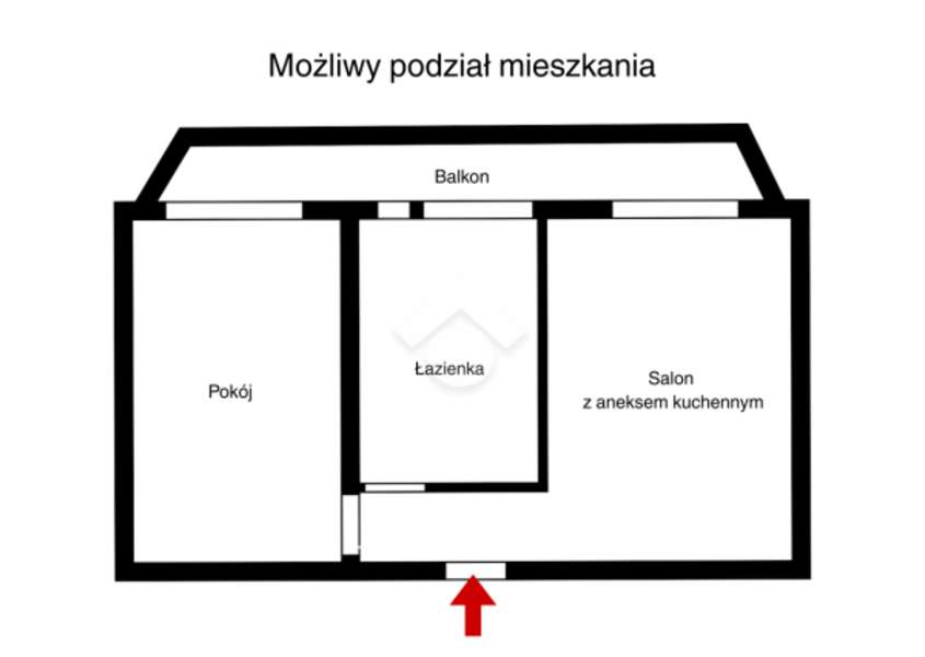 2 Pokoje | Balkon | Możliwy podział na dwie kawalerki