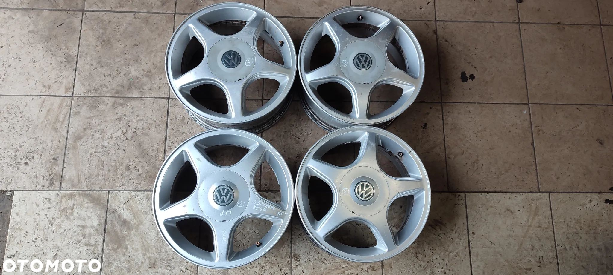 FELGI ALUMNIOWE 5x112 6.5Jx 15 CALI ET50 fi57 VW AUDI SEAT SKODA KOMPLET 4 SZTUKI - 1