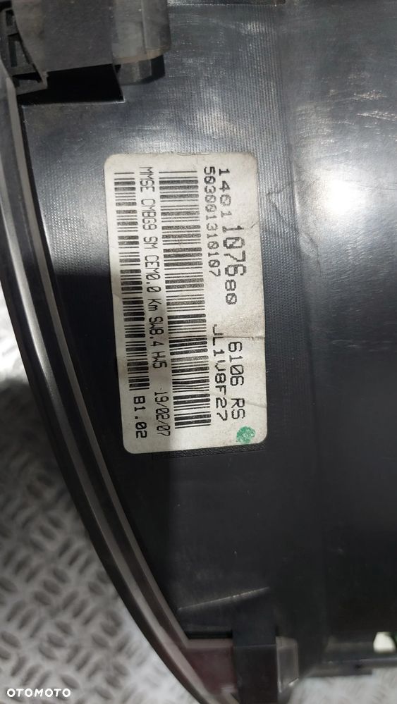 LICZNIK ZEGARY CITROEN JUMPY 2,0HDI R2007 NR 1401107680 - 2