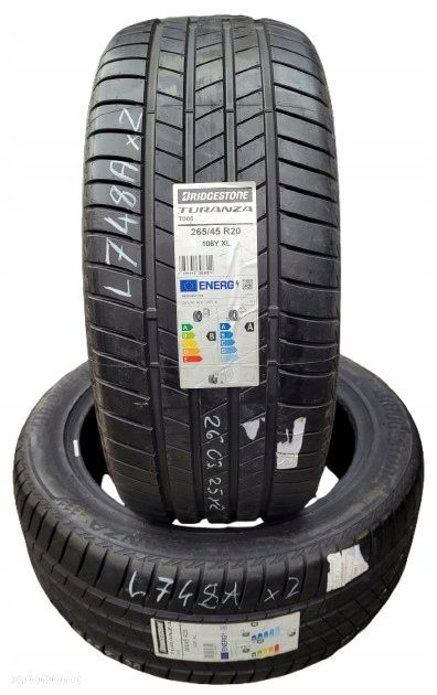 2x Bridgestone Turanza T005 265/45R20 108Y XL L748A - 1