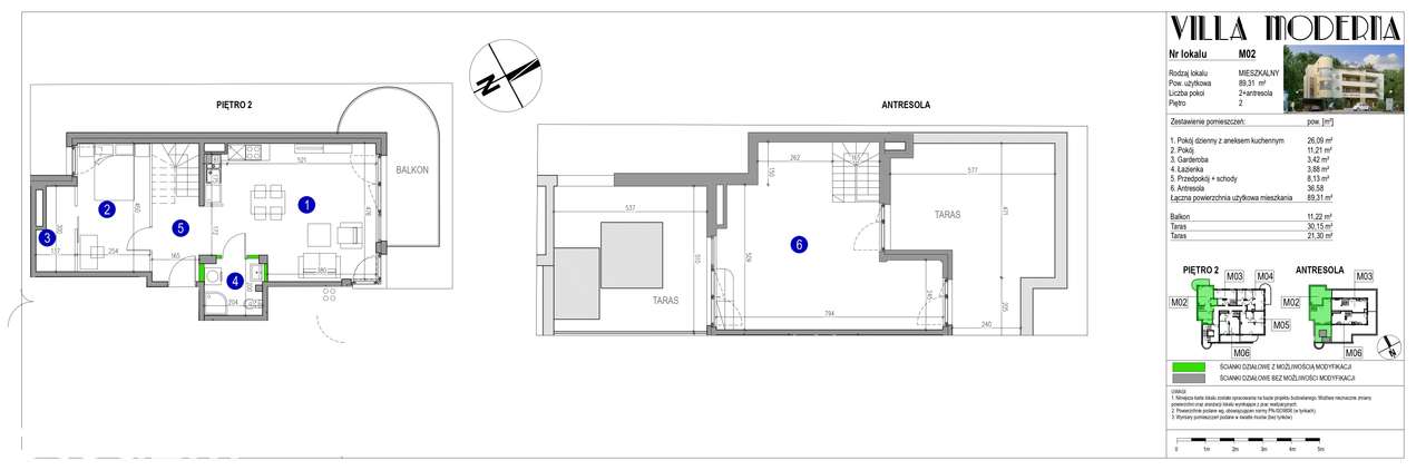 3 pokoje (w tym antresola) | Centrum Milanówka | Kameralna inwestycja