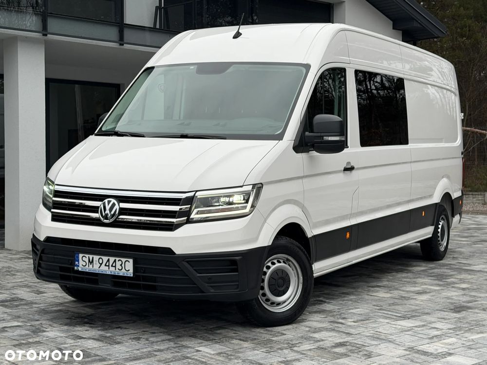 Volkswagen Crafter Brygadowy 7 osób / L4H2 / Oryginalna zabudowa VW / 2.0 TDI 140km / EURO6 / Najbogatsza wersja / FULL LED / Automatyczna skrzynia biegów / FV 23% - 15