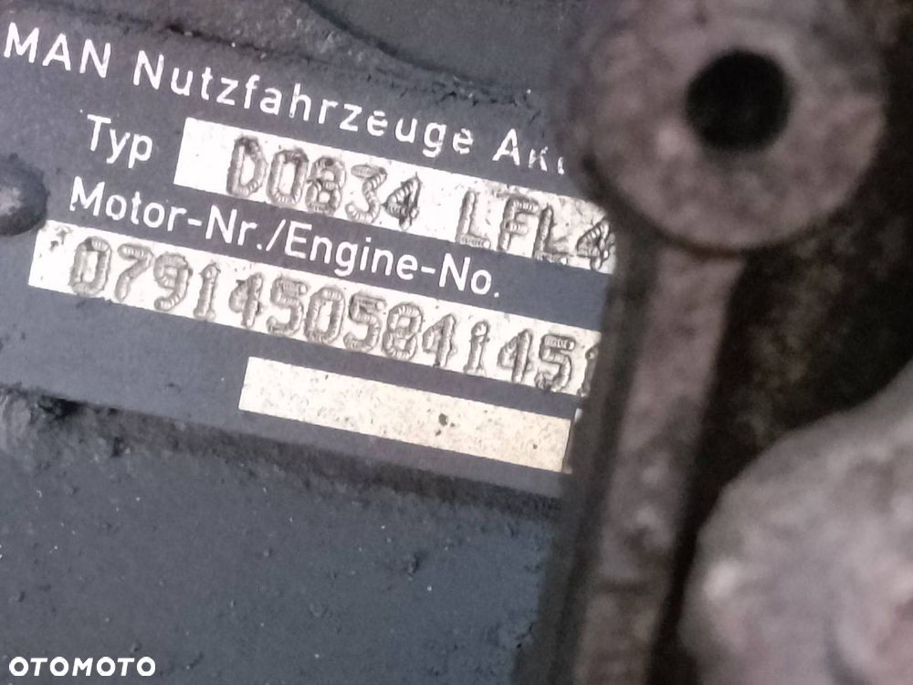 SILNIK KOMPLETNY+ SKRZYNIA MAN TGL 12.180 4X2 BL D0834 LFL4  6S850 - 15
