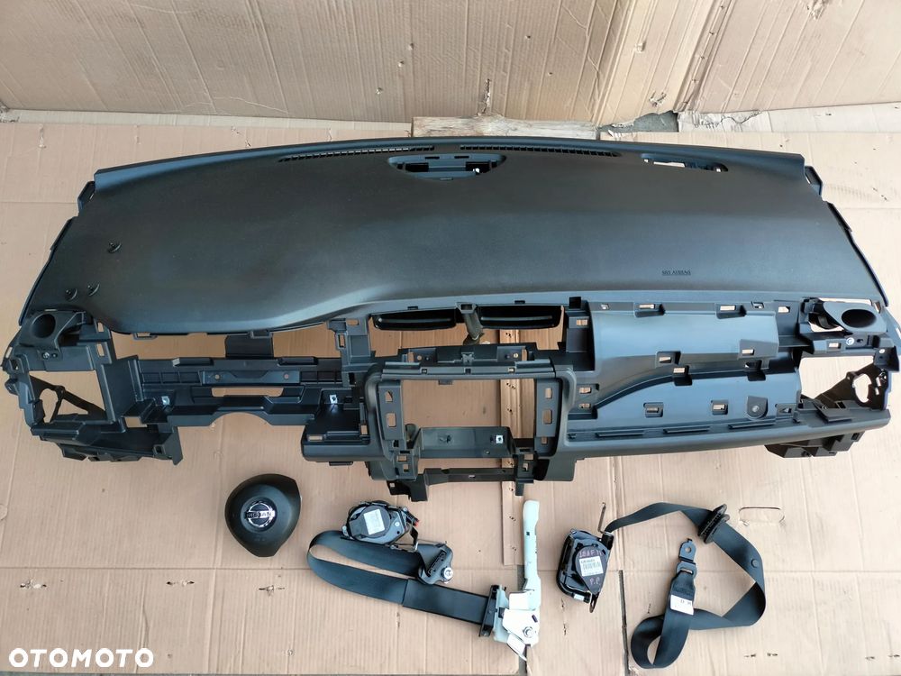NISSAN LEAF II ZE1 2019 KONSOLA DESKA 2X AIRBAG PASY ORYGINAŁ - 3