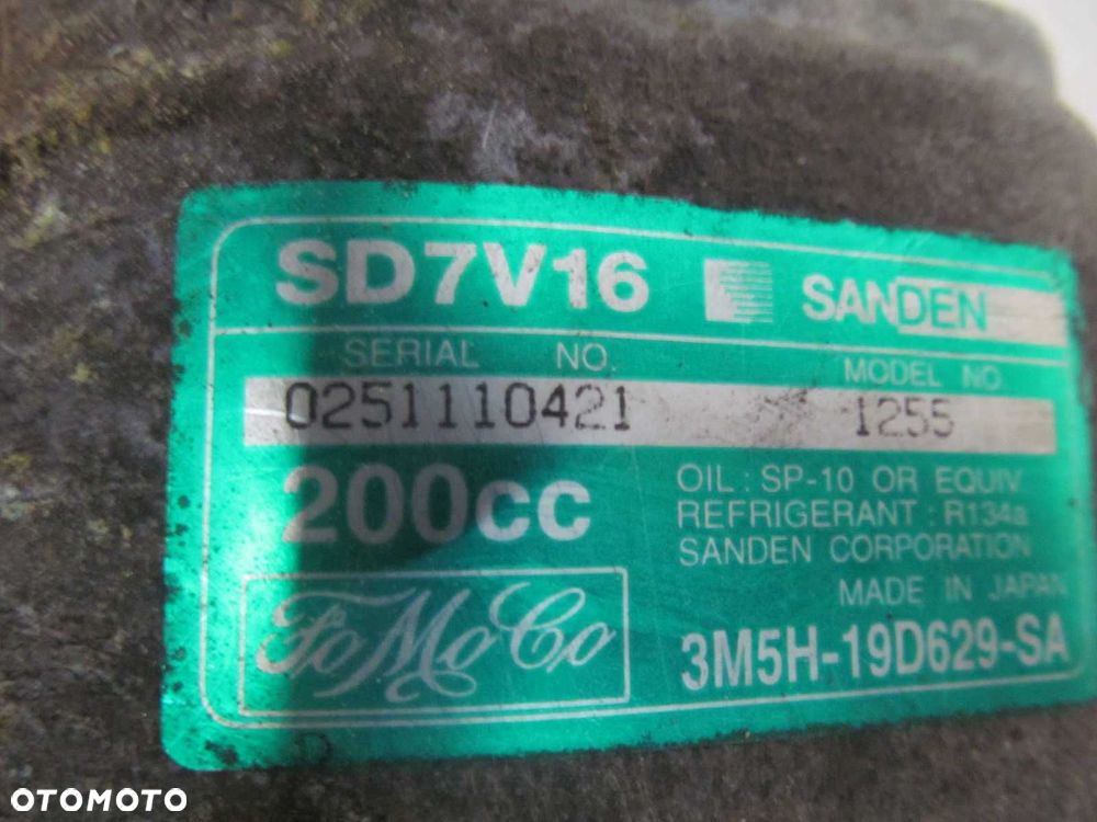 FORD C-MAX 1.6D SPREZARKA KLIMATYZACJI 3M5H-19D629-SA 1255 - 7