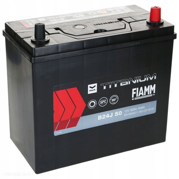 Akumulator FIAMM BLACK B24J 12V 50Ah 400A EN - 12 kg - 1