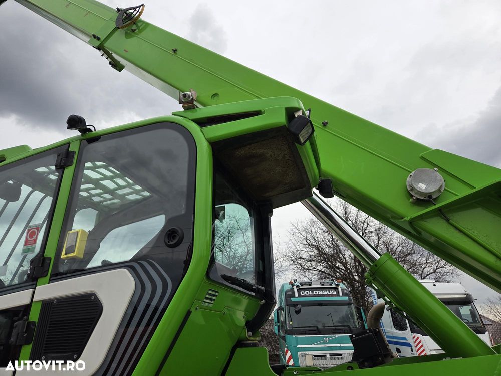 Merlo CA SI O MACARA de 12t, P120.10, ridica 12t la 5m si 7t la 10m, 1.164h, 2018, furci, cupa 3,5mc, Masa operational 15,6t, sistem protectie cu 3 camere/parte, protectie cabina, Aer cond, cilindri de MACARA, posibil leasing 2 ani, PROMOTIE 93.900 EUR+Tva - 23