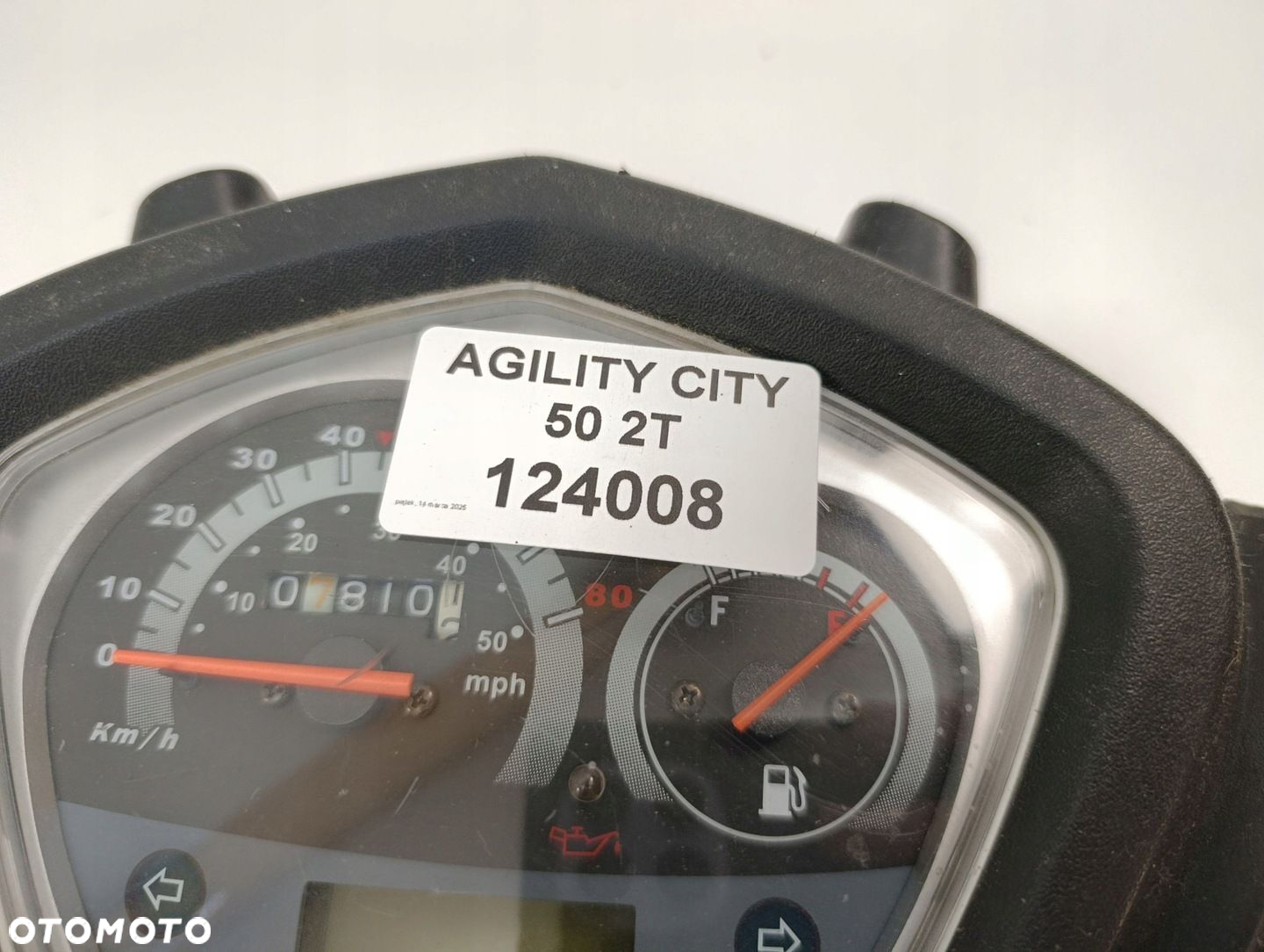 KYMCO AGILITY CITY 50 2T LICZNIK  OBUDOWA KIEROWNICY - 6