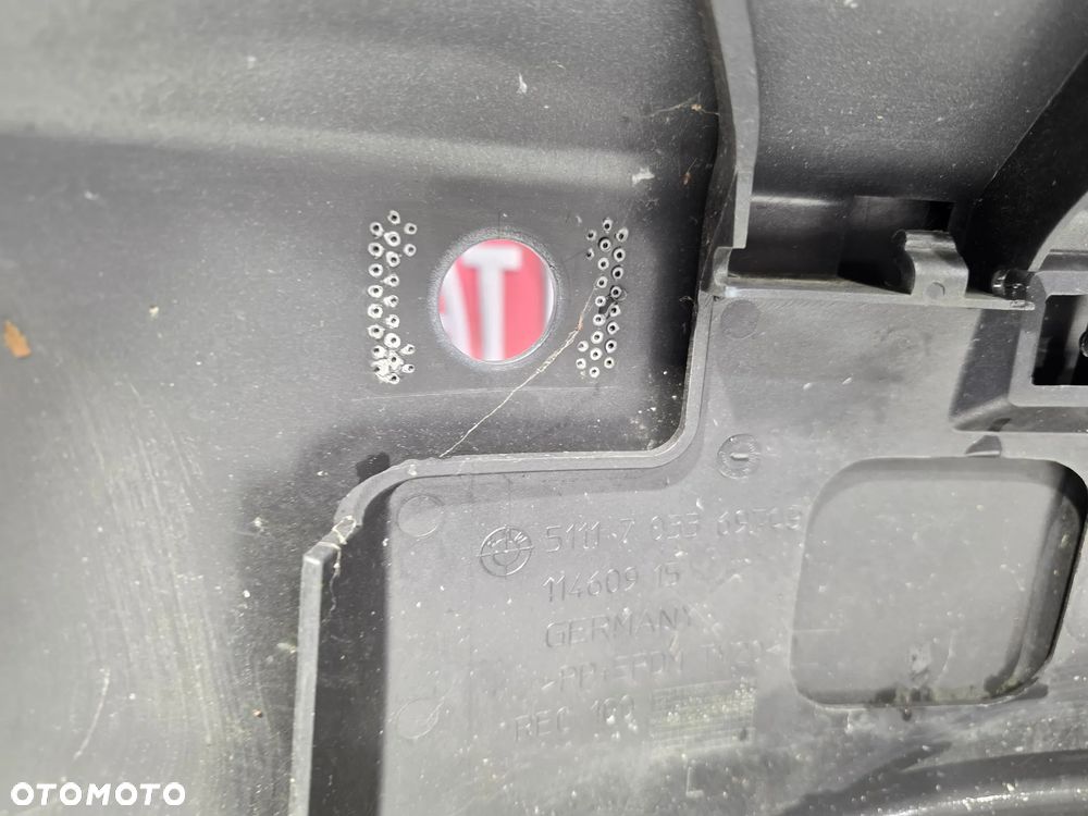 BMW E60 / E61 03-06 ZDERZAK PRZEDNI PRZÓD NA SPRYSKI + 4xPDC , NR 5111703369 / 703369 , NR AUKCJI NZ1705 - 28