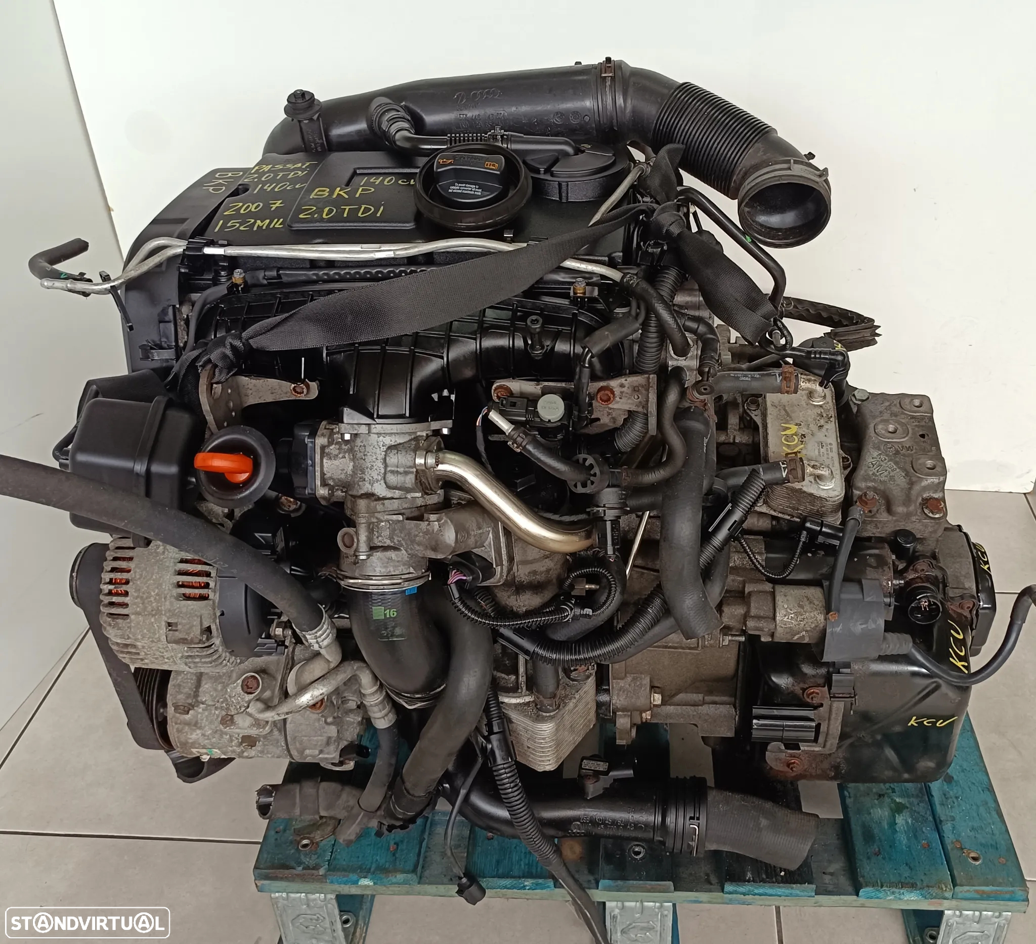 Motor vw passat 2.0TDI 140cv BKP caixa automatica DSG KC - 2