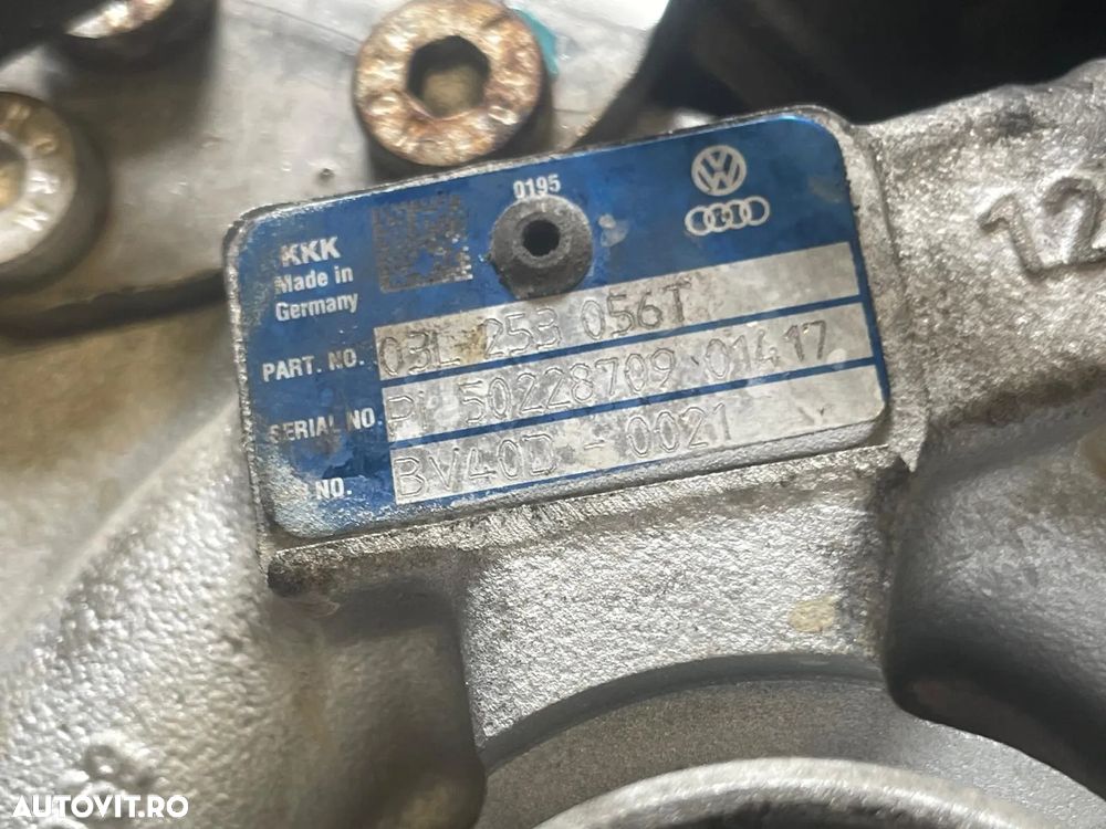 Turbo turbina motor 2.0 tdi cod CFFB Euro 5 E5 Vw Audi - 3