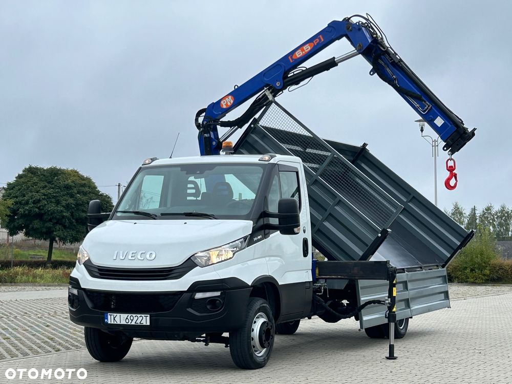 Iveco DAILY 72-180 3.0 HPI 180KM * HDS PM 6.5 * 2800 Udźwig * 82 Tyś km* Wywrotka 3 Stronna *Blokada Mostu - 38