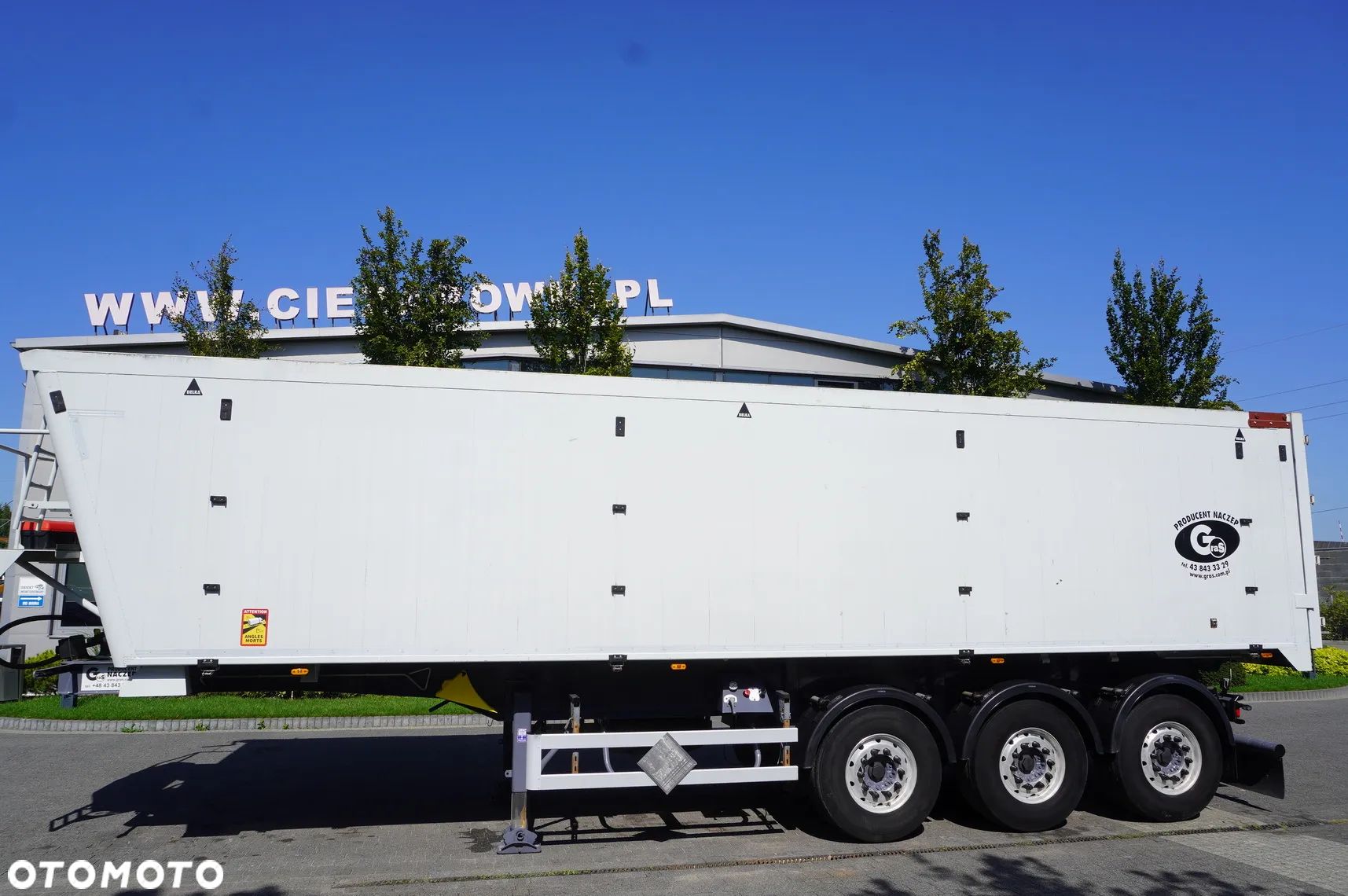 Gras naczepa wywrotka aluminiowa 48 m3 - 1