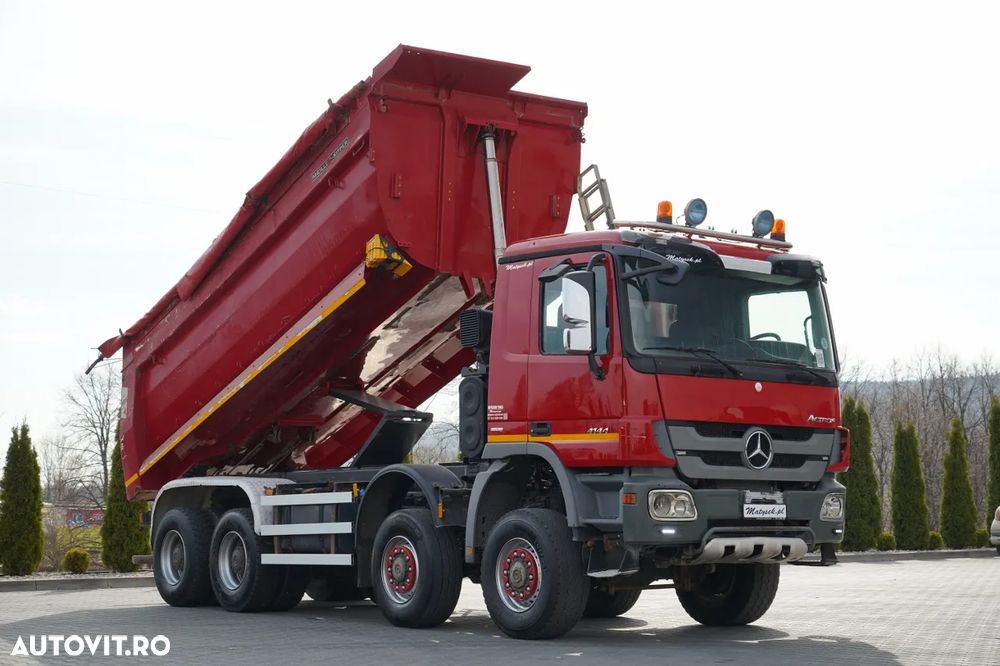 Mercedes-Benz ACTROS 4144 / 8x8 / BASCULATOR SPATE / MEILLER KIPPER / EURO 5 - 6