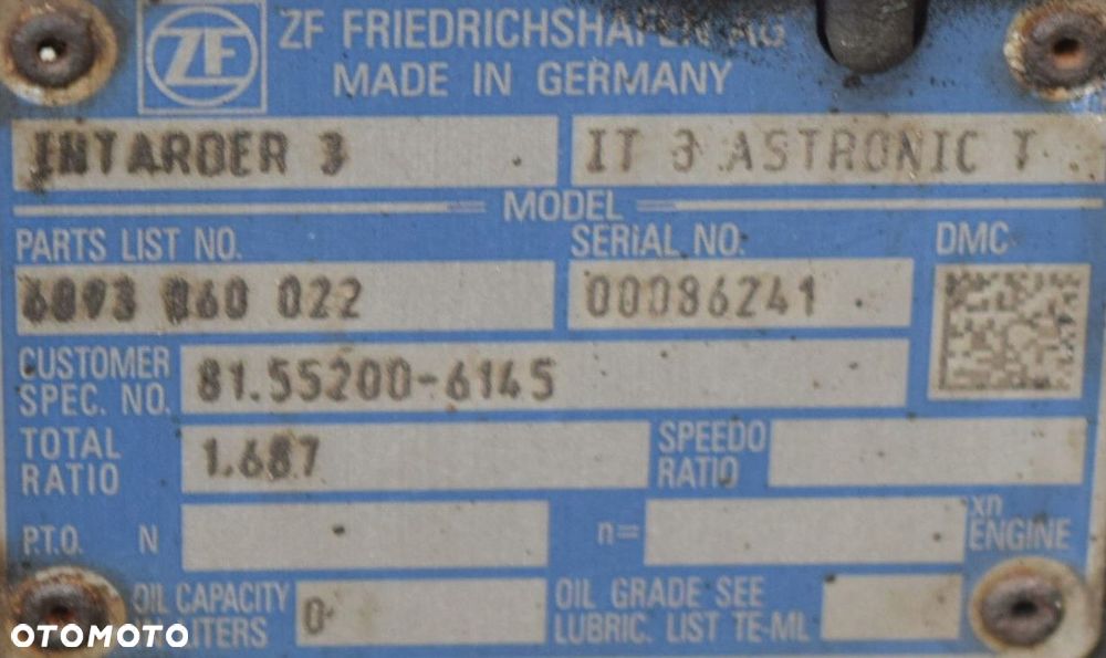 SKRZYNIA BIEGÓW MAN 12 AS 2131 TD Z INTARDEREM - 10