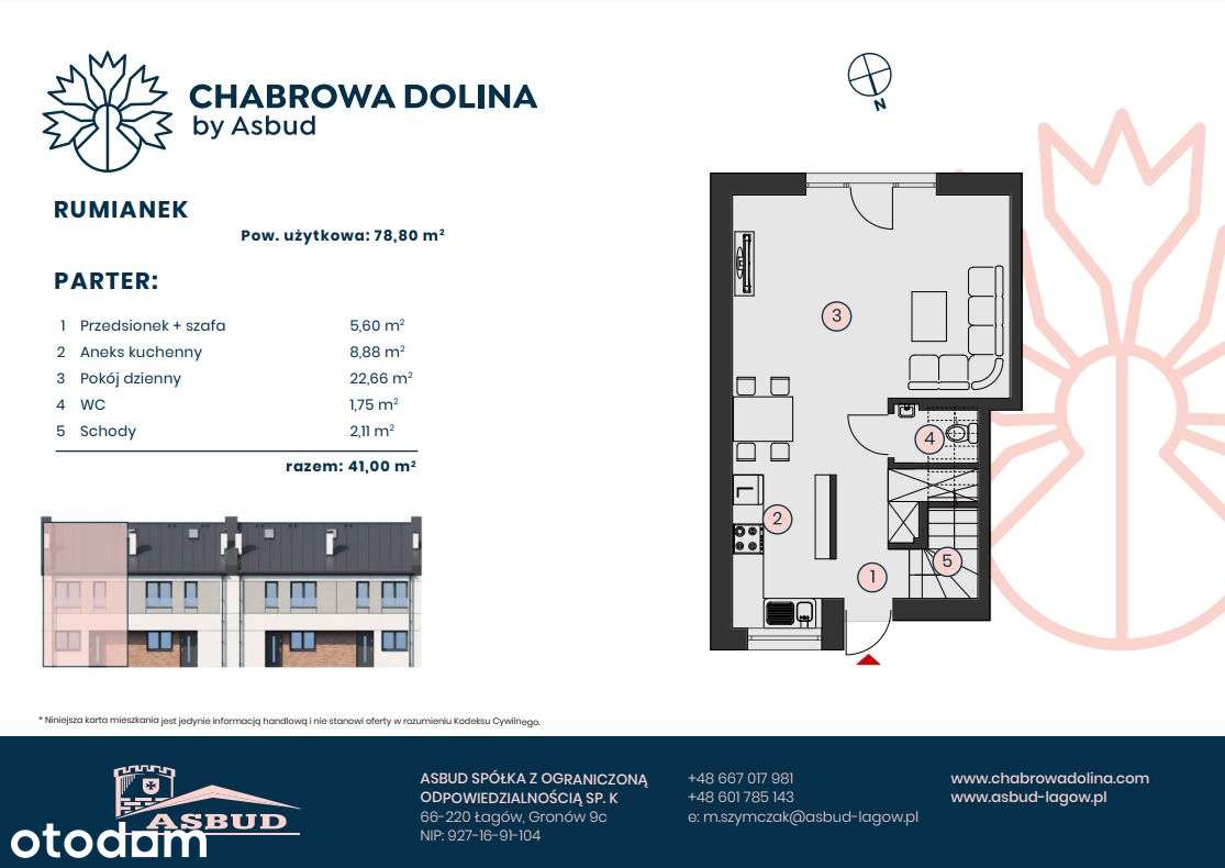 CHABROWA DOLINA - Nowe mieszkanie 78,80m2 + ogród - Pełny obrazek: 2/6