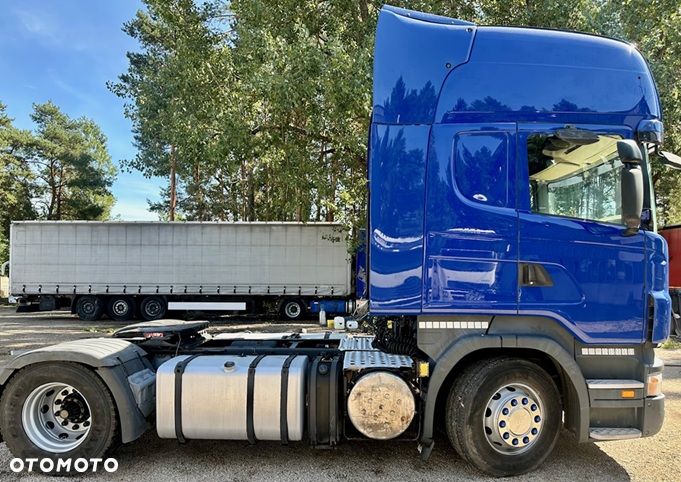 Scania R500 V8 TOPLINE MANUAL RETARDER KLIMA WEBASTO LODÓWKA 2xALUTANK 995000km EURO 5 2008 ŁADNA - 5