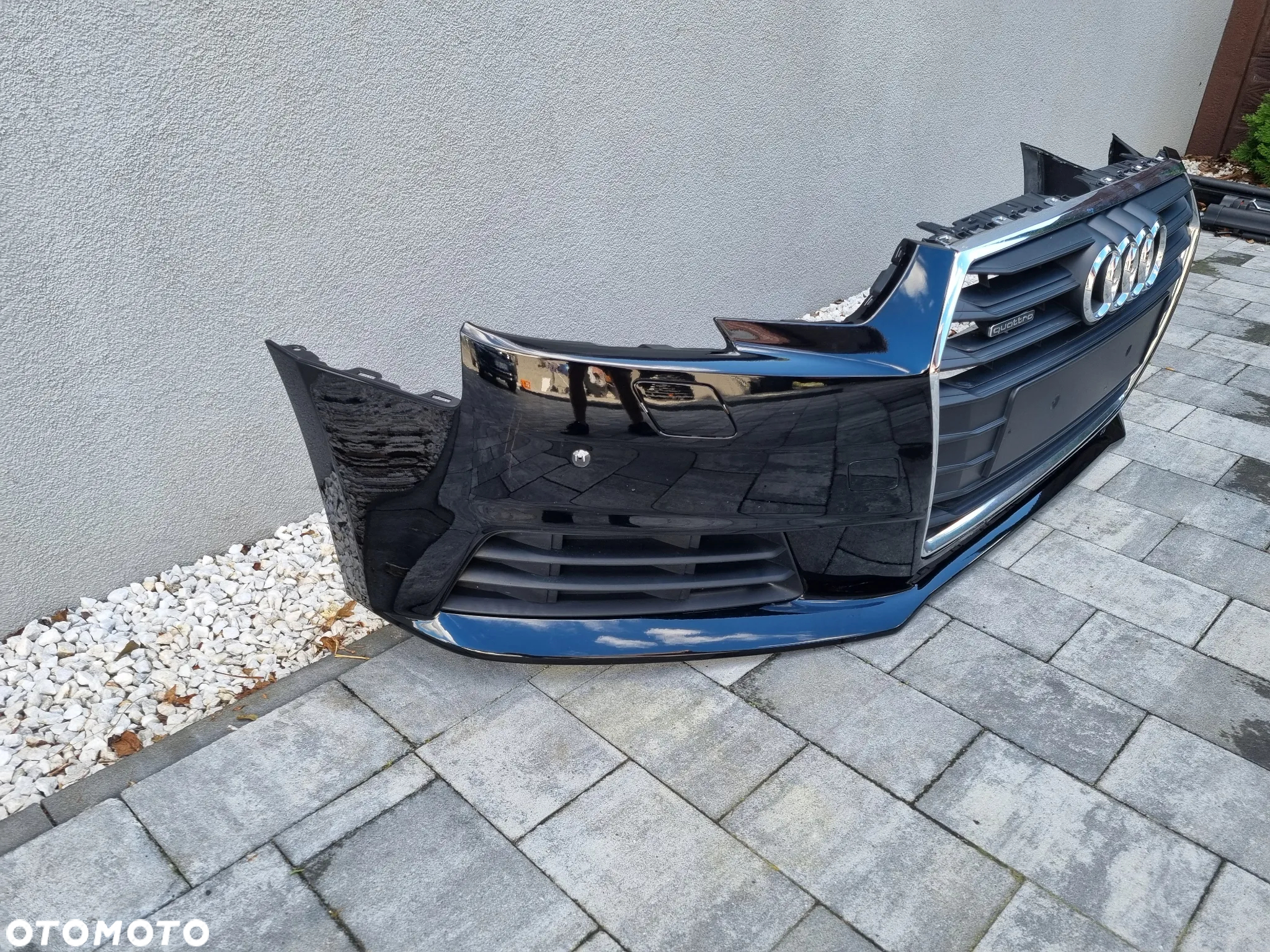 AUDI A4 B9 KOMPLETNY ZDERZAK PRZÓD GRILL SPRYSKIWACZE PDC - 2