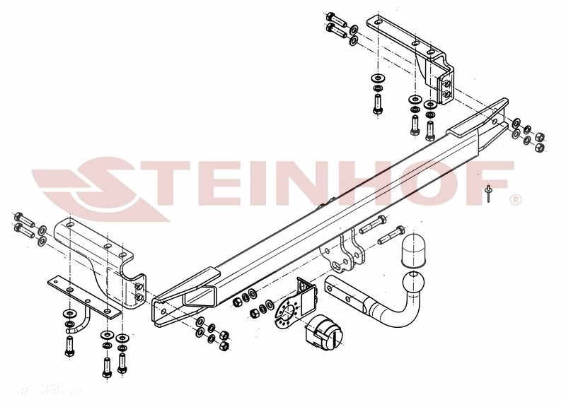 Hak Holowniczy + MODUŁ 7PIN do Volvo XC 70 od 2000 do 2007 - 3