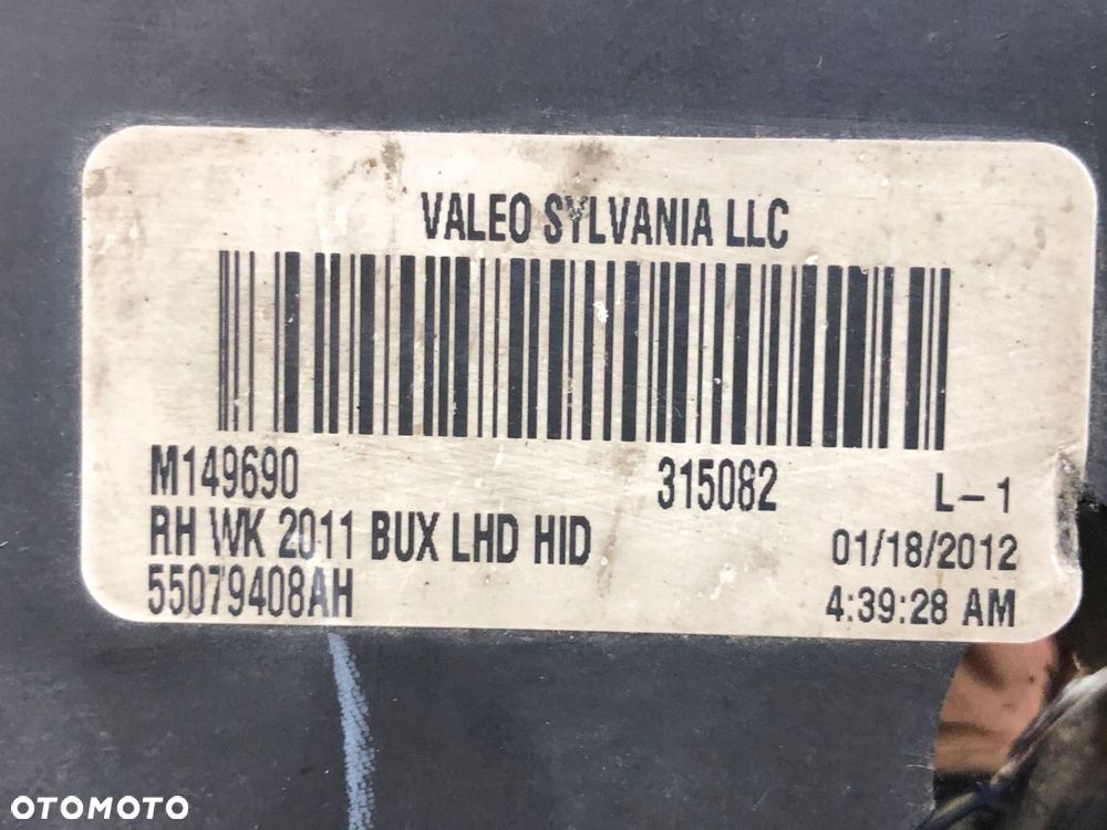 grand cherokee wk2 lampa prawa reflektor prawy - 8