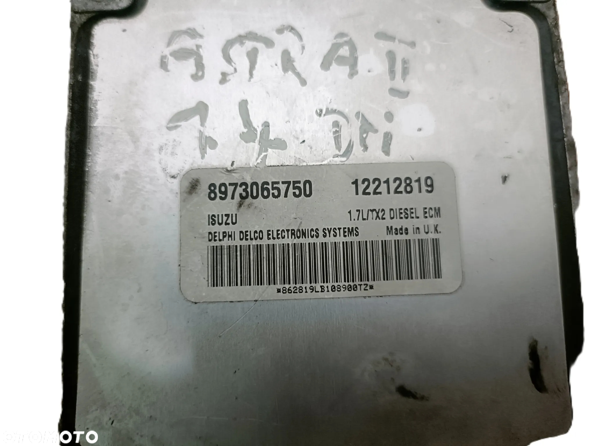 OPEL ASTRA G II 98-09 r. 1,7 DTI STEROWNIK KOMPUTER 8973065750 + - 5