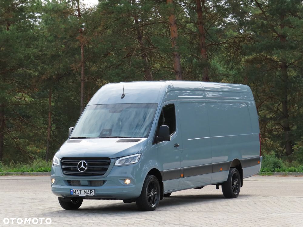 Mercedes-Benz Sprinter 319 CDI 190 KM 9G-Tronic Automat Furgon Blaszak Ekstra Długi LONG MAXI + 4800 mm Wysoki Dach WZMACNIANY Rozstaw Osi 4325 mm FULL Opcja Wyposażenia Stan Auta Nowy Jak Z Salonu OKAZJA DOSTEPNY I GOTOWY - 2