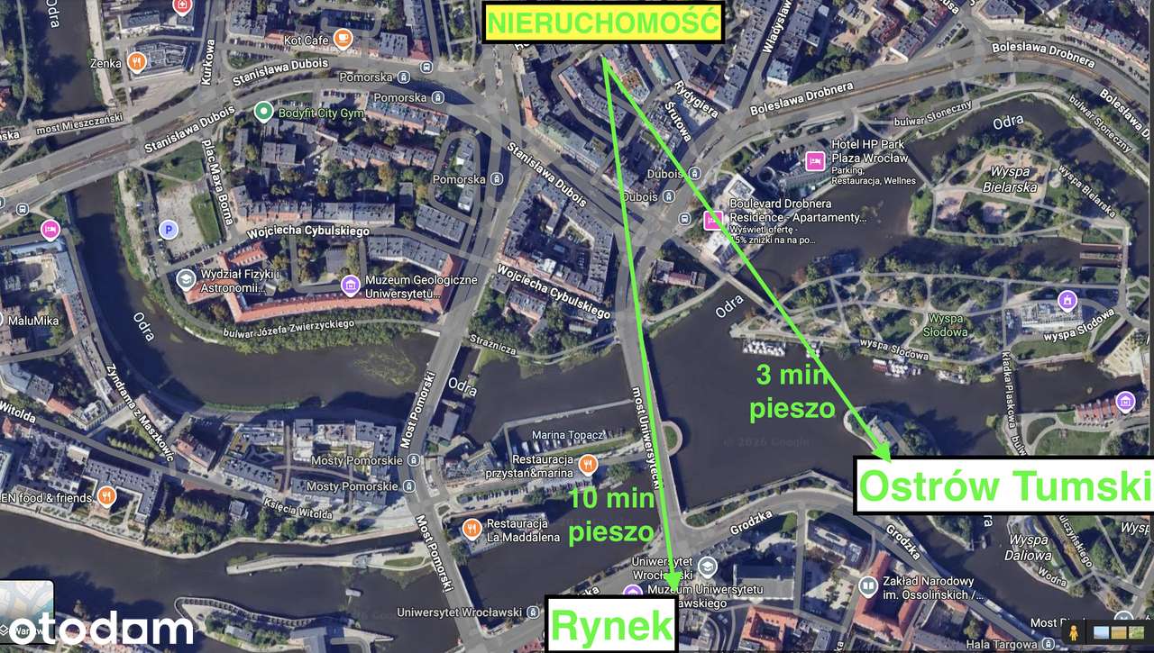 Ostrów Tumski, Rynek, do zamieszkania, inwestycyjnie, ROI-9 %,parking