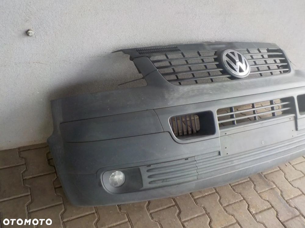 VW T5 03- ZDERZAK PRZÓD PRZEDNI Z HALOGENAMI - 2