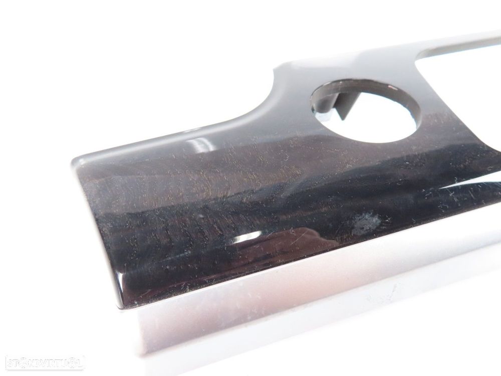 Friso do tablier em Madeira Freixo Central Seminovo/ Original BMW 7 (F01, F02, F... - 2