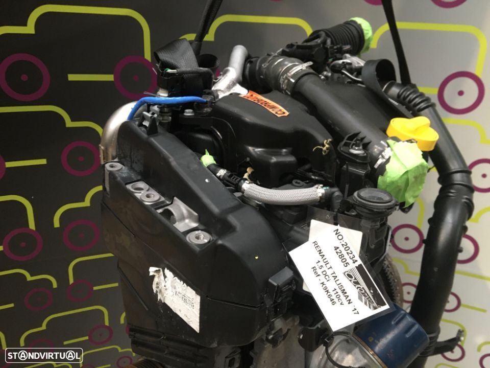 Motor Renault Talisman 1.5 dCi 110 Cv de 2017 - Ref: K9K646- NO20234 - 2