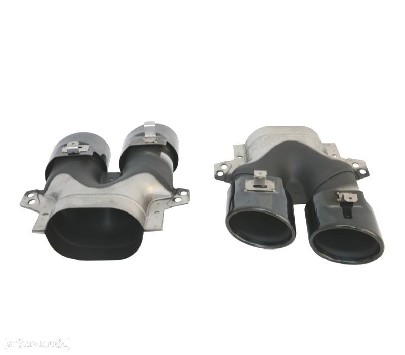 PONTEIRAS DE ESCAPE MERCEDES GLC C253 X253 15-18 LOOK AMG GLC43 PRETAS - 4