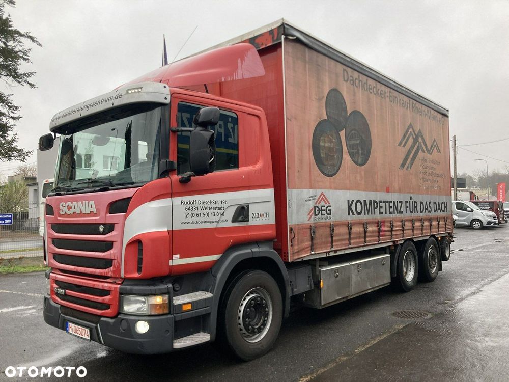 Scania Scania G320 Wózek PALFINGER Firanka Plandeka plandeka Moffett 2012 - 3