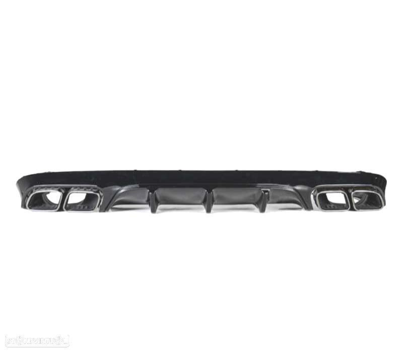 DIFUSOR MERCEDES CLASE E C238 16- AMG PRETO BRILHANTE LOOK E63 + PONTEIRAS ESCAPE - 5