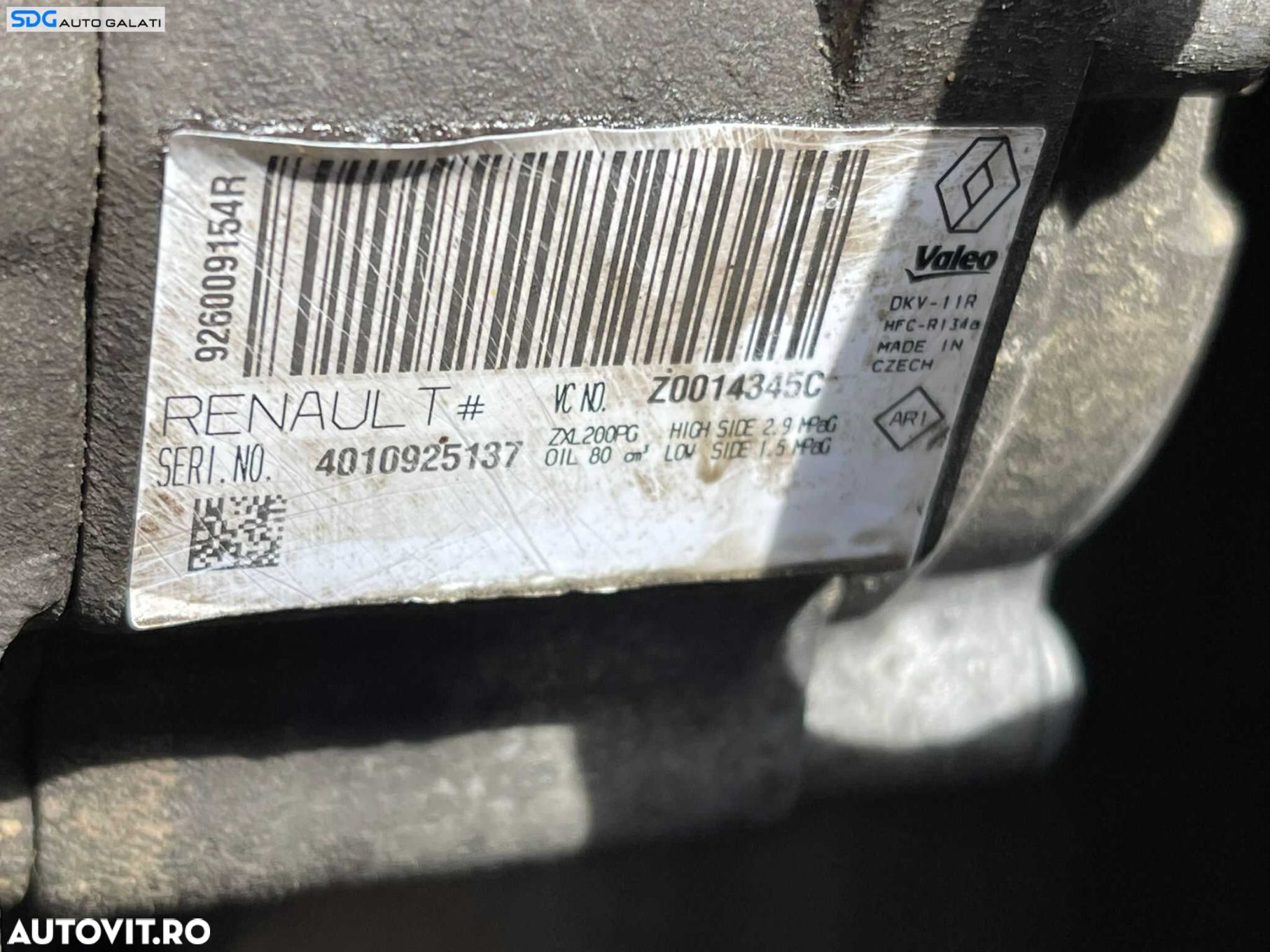 Compresor AC Aer Conditionat Clima Dacia Duster 1.5 DCI 2010 - 2018 Cod Z0014345C 926009154R 926009154 [C4671] - 3