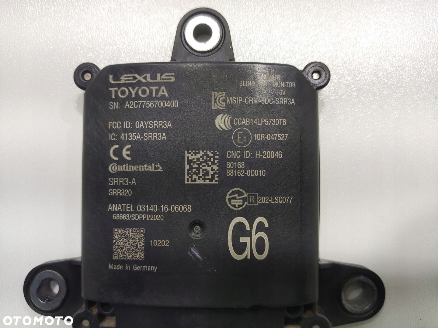 RADAR CZUJNIK SENSOR MARTWEGO POLA TOYOTA YARIS CROSS 2020-2025 88162-0D010 - 4