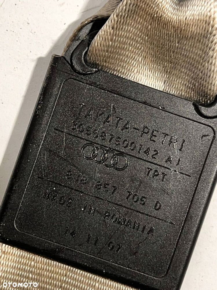 8J8 857 705 D Pas bezpieczeństwa fotela Audi TT TTS Mk2 2008 PRZÓD KOMPLET - 4