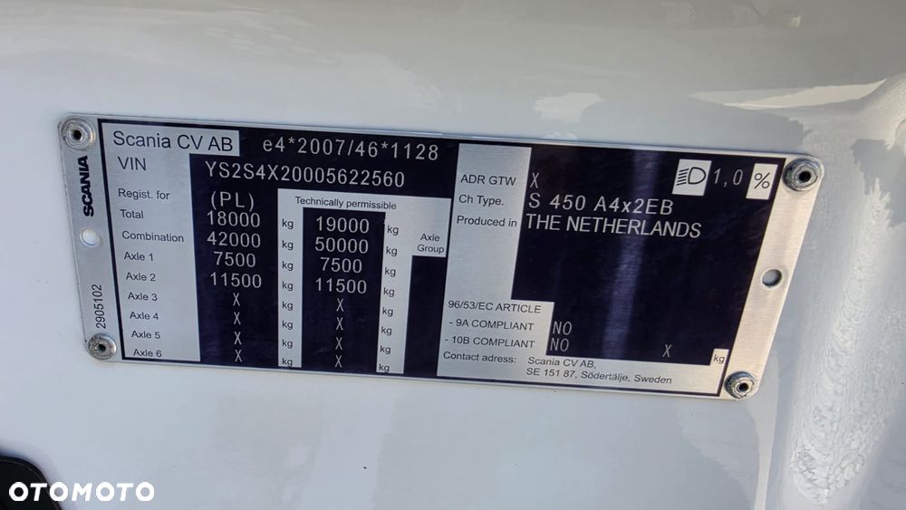 Scania ///S450///2021///RETARDER/// LOW-DECK///MEGA///KLIMATYZACJA  POSTOJOWA///FUL LED///WAGA///STAN  BARDZO DOBRY. - 36
