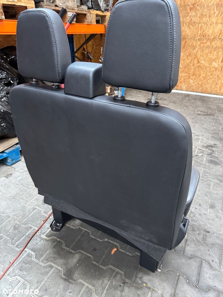 FOTEL skórzany pasażera podwójny AIBAG Ford Transit Turneo Custom Lift - 4