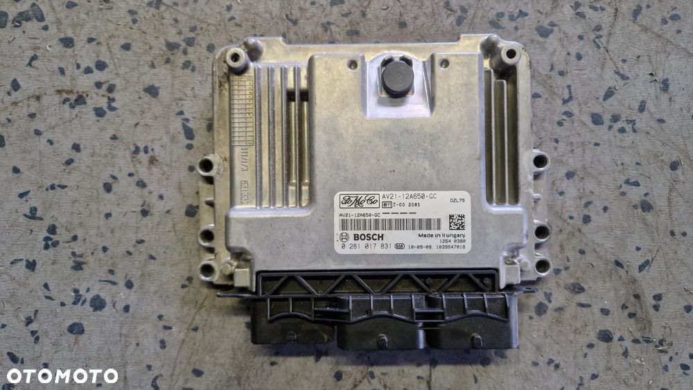 FORD FIESTA MK7 1.4 TDCI STEROWNIK SILNIKA 0281017831 AV21-12A650-GC - 1