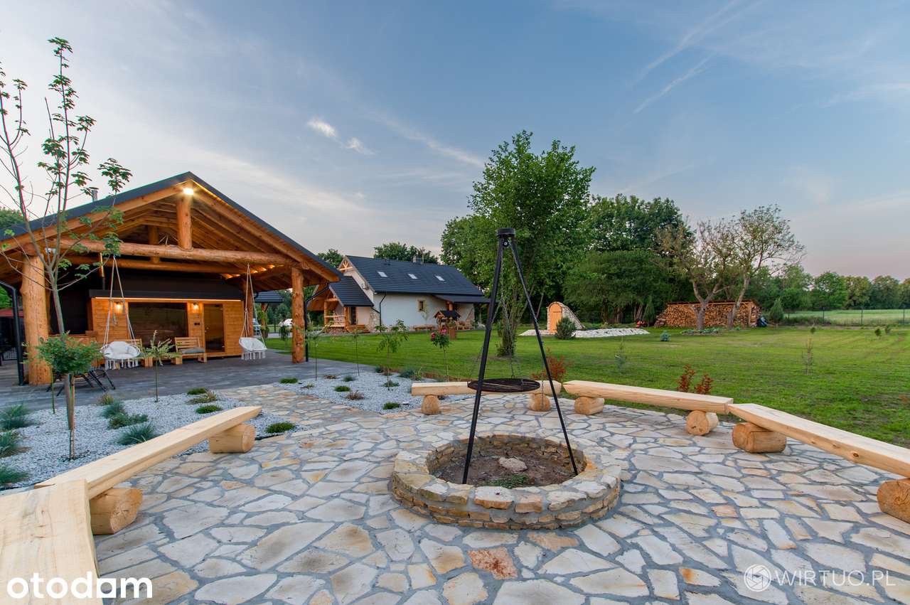 Unikatowa posiadłość w sercu lasu+wiata z bali+sauna+grill+2,5h las - Pełny obrazek: 2/20