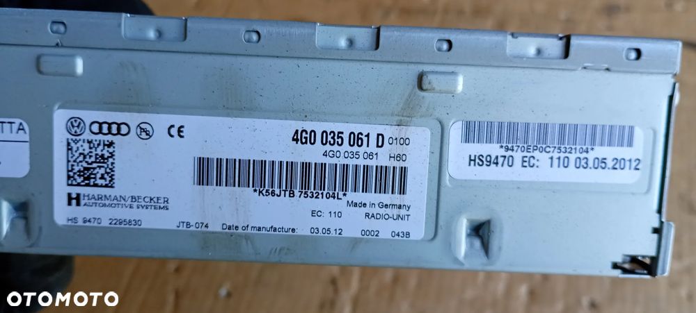 Moduł tuner radia radio nawigacja Audi A5 8T 4G0035061D - 7