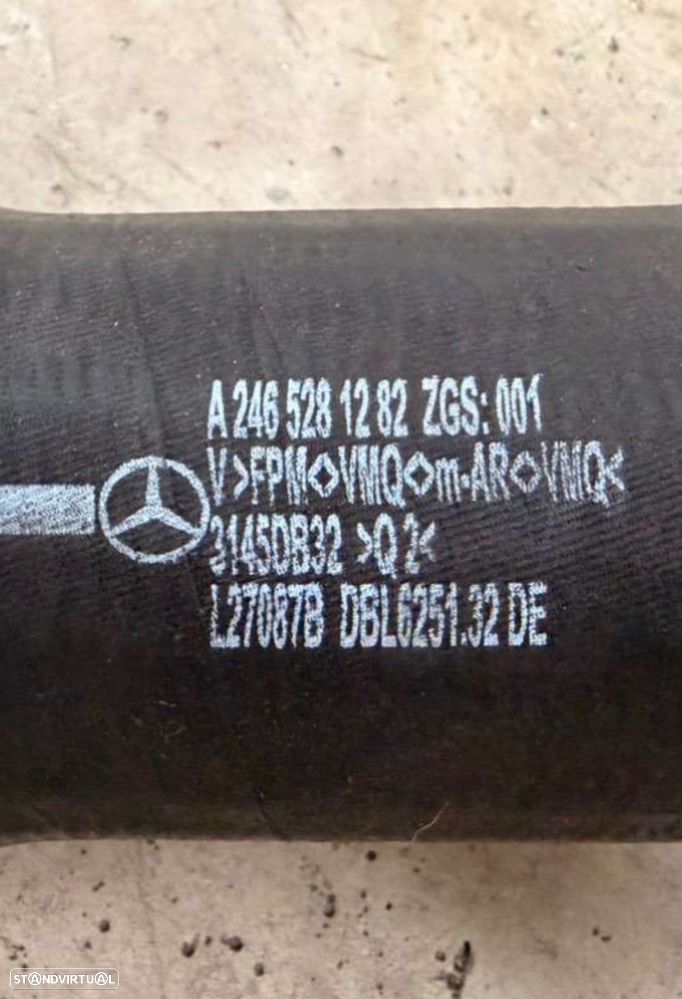 Tubo Intercooler mangueira turbo Cla180cdi classe A a2465281282 - 3