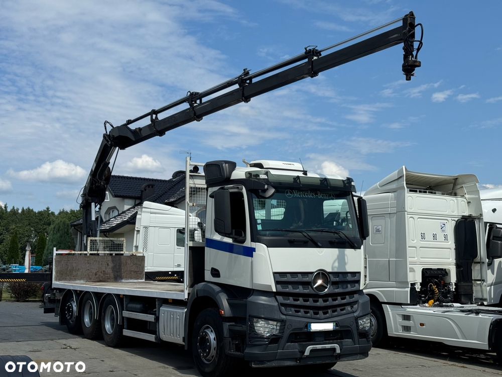 Mercedes-Benz AROCS 3240 / 8X4 / PLATFORMA 7,49 m + HDS HIAB 166 E-4 HIPRO TRIDEM