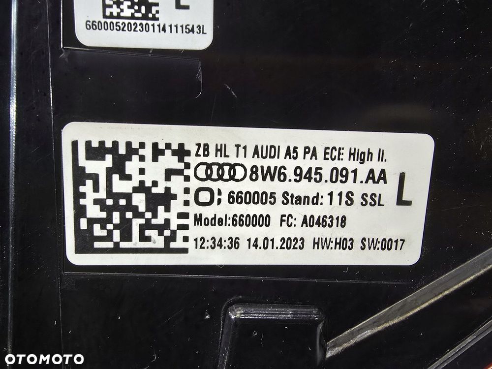 lampa tył lewy lewa audi a5 ii 23r lift matrix 8w6945091aa - 5